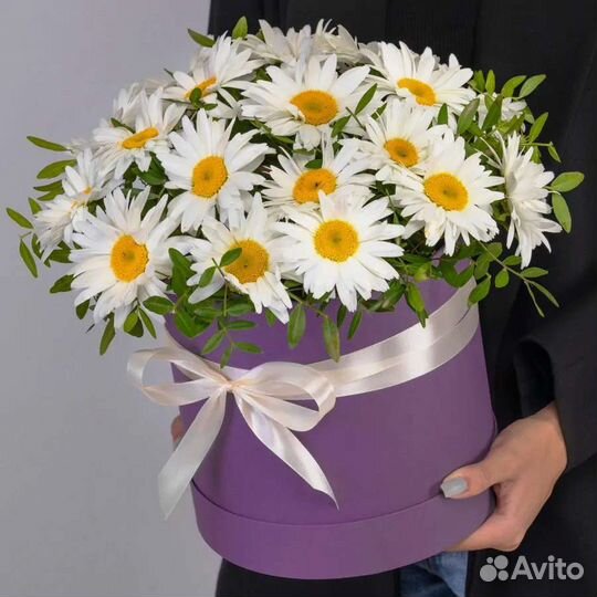 Букеты корзины ромашки