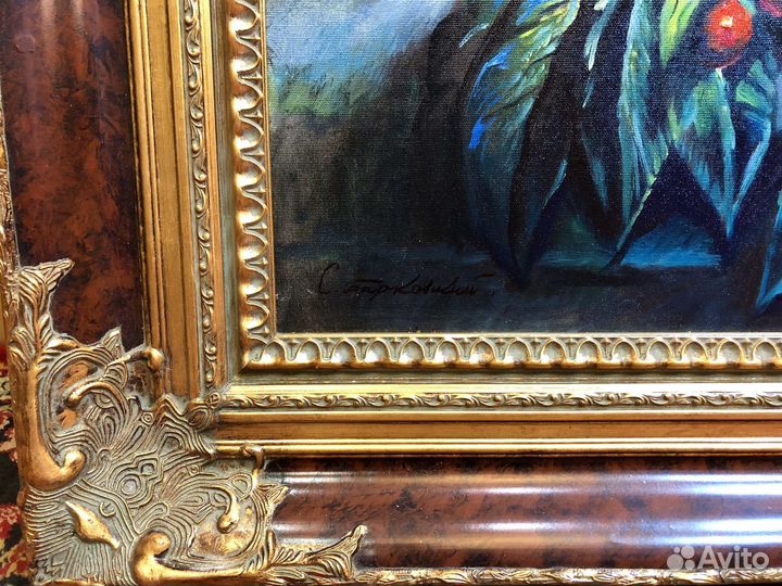 Картина натюрморт маслом (Барковский 127х127см )