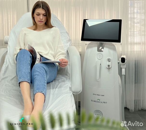 Диодный лазер для эпиляции Lumines эвопро 2400 Вт