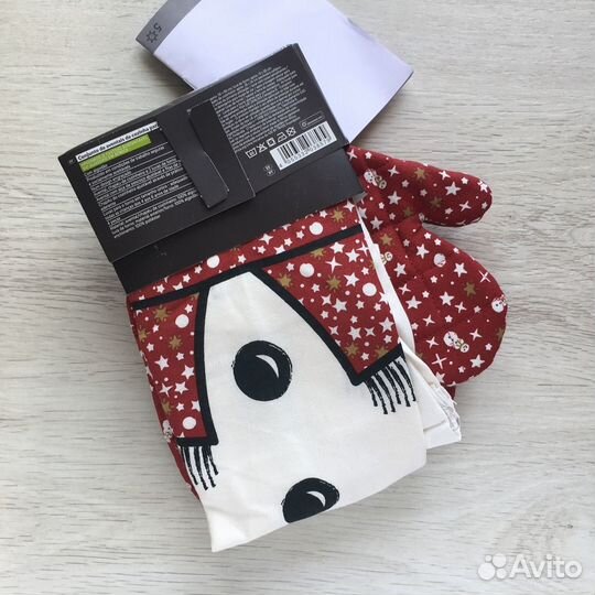 Детский набор (фартук/шапка повара и 2 варежки)