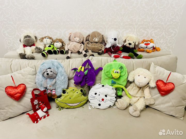 Мягкие игрушки, развивающие игры