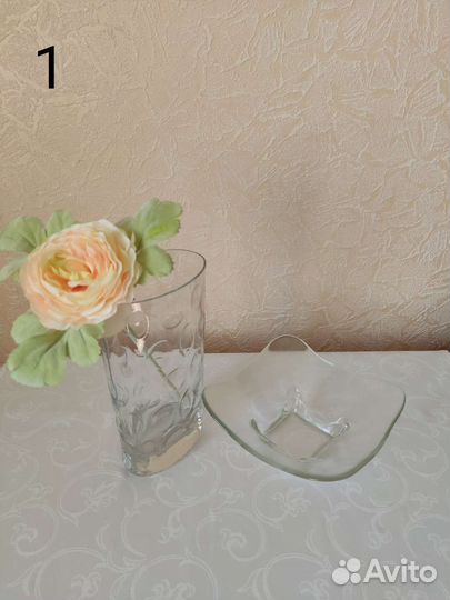 Вазочки стекло новые