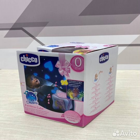 Ночник-проектор Chicco Радуга (розовый)