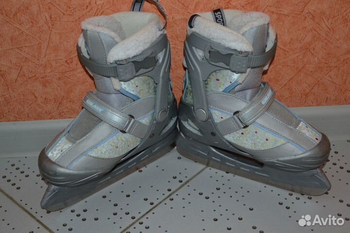 Коньки ск раздвижные для девочки р. 32-35