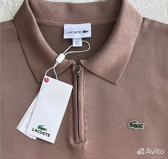 Поло вязаное Lacoste премиум качество