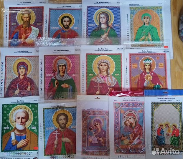 Канва с рисунком для вышивания бисером