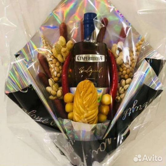 Съедобные мужские букеты