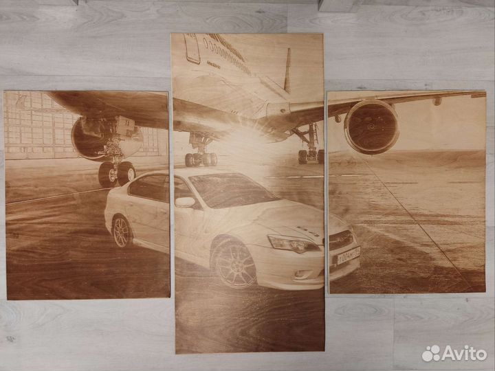 Картины на дереве по фото