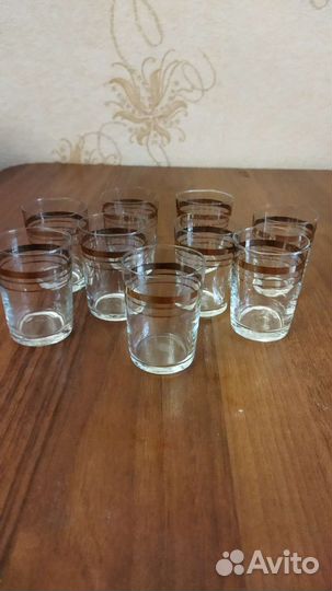 Хрустальные рюмки на ножке СССР и стопки