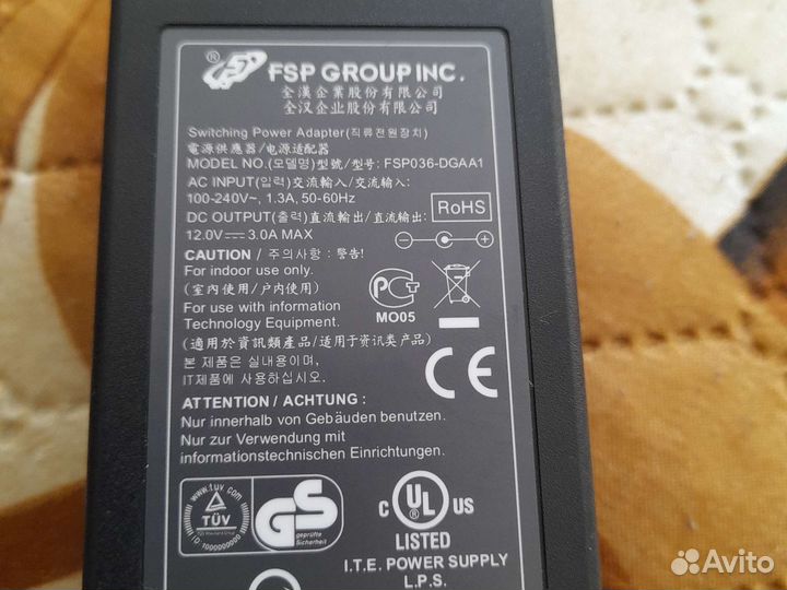 Блок питания FSP 12V 3A