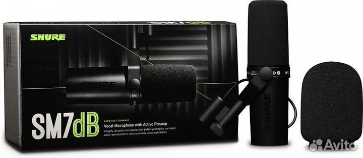 Новый микрофон Shure SM7dB EU, черный