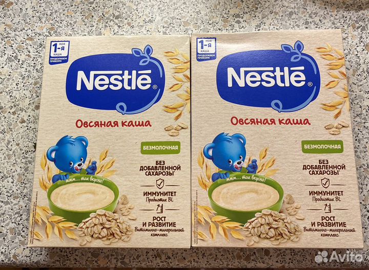 Детские каши безмолочные nestle