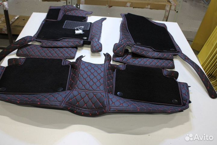 3Д (3D) автоковрики из экокожи