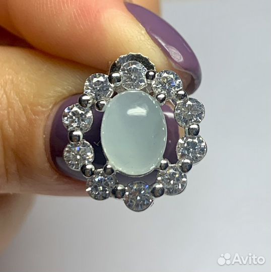 Серьги с аквамаринами