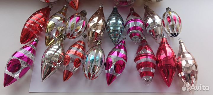 Елочные игрушки. Глинка. СССР