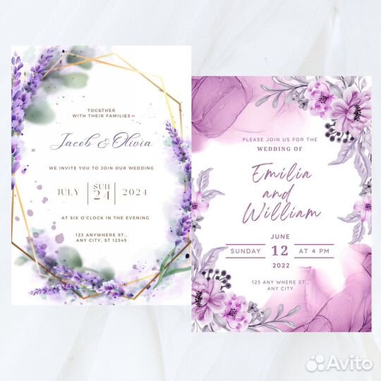 Приглашения на свадьбу