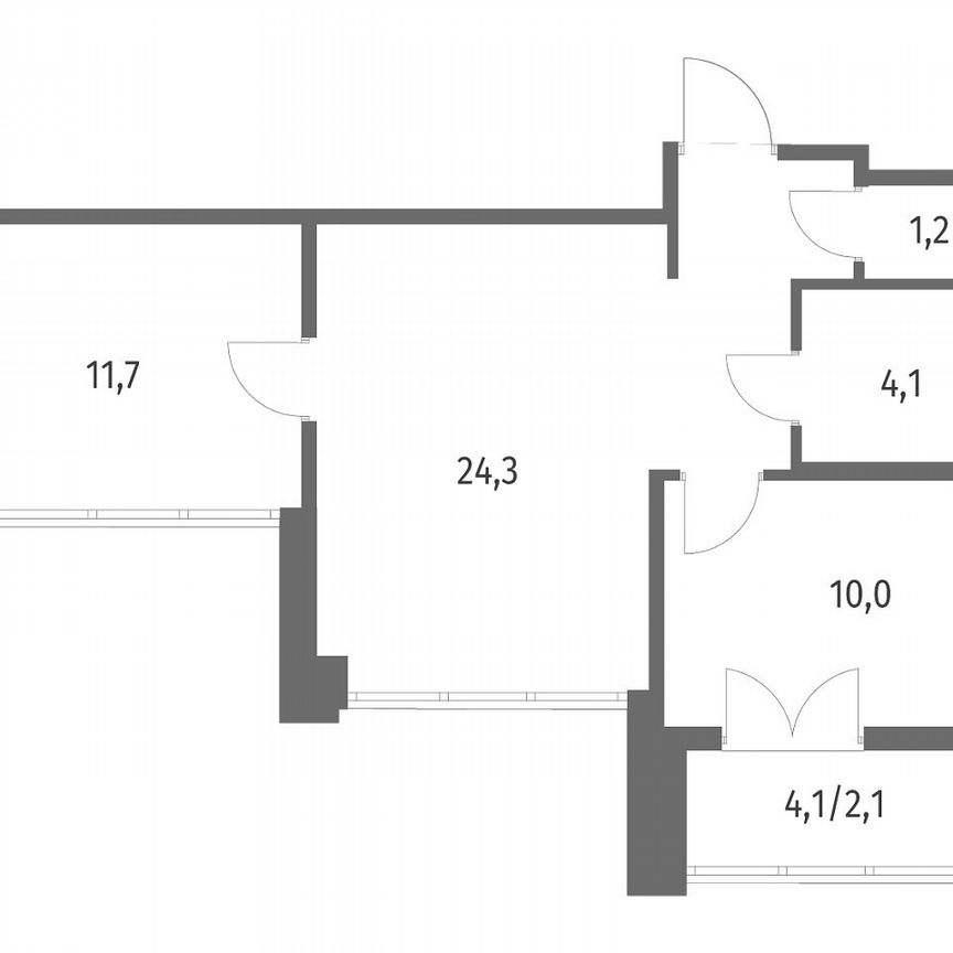 2-к. квартира, 54,2 м², 9/12 эт.