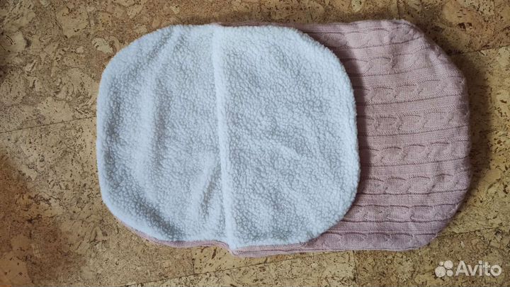 Вязаный конверт для новорожденного