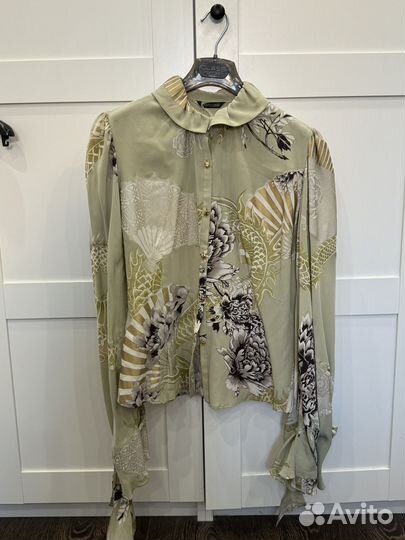 Шелковая блузка roberto cavalli