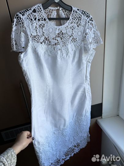 Нарядное платье лен