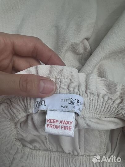 Джинсы zara для девочки 86 92