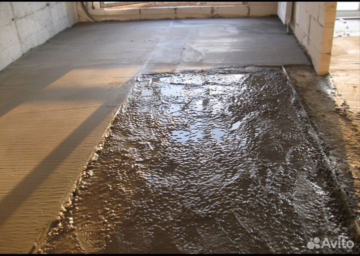 Заливка стяжки пола