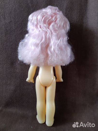 Кукла СССР мальвина розовые волосы