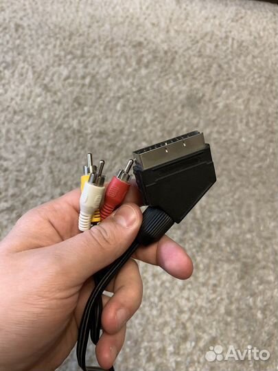 Кабель переходник tv av rca scart