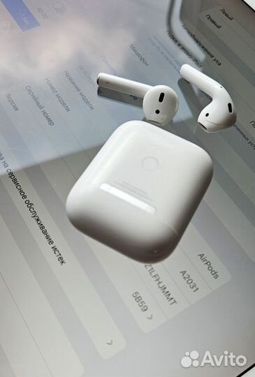 Airpods 2 A2031 настоящие