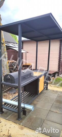 Мангал с крышей