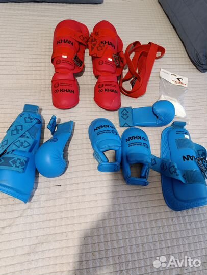 Накладки для карате,красный пояс