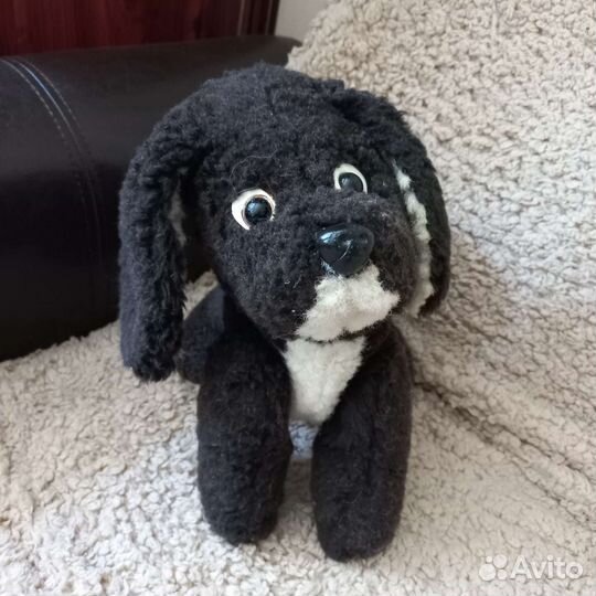 Собака плюшевая винтаж