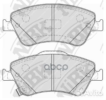 Колодки передние (toyota auris 1.33-2.2 07- (Ве