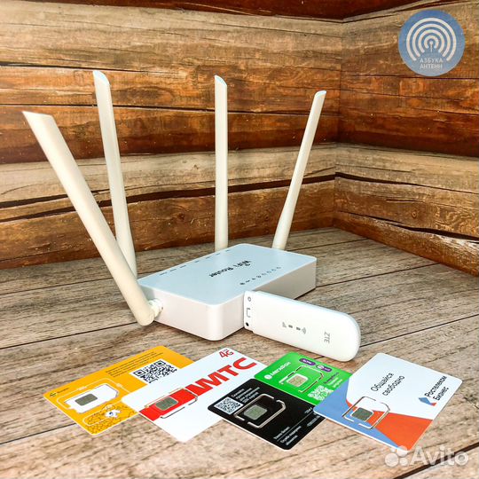 4G комплект для интернета роутер + модем