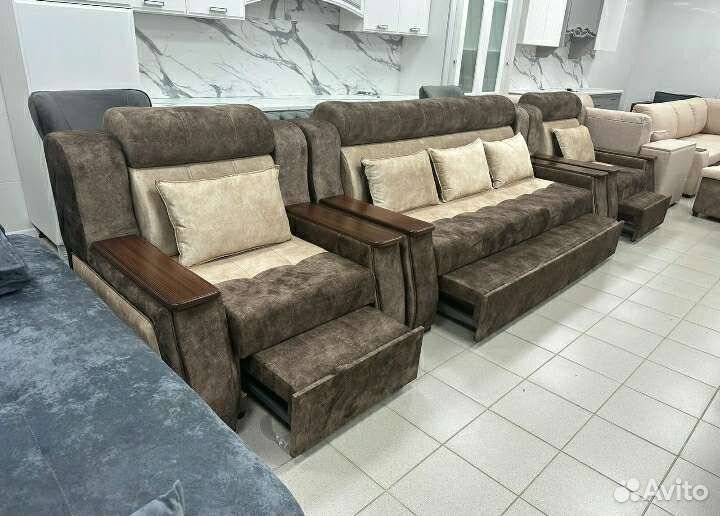 Диван и 2 кресла