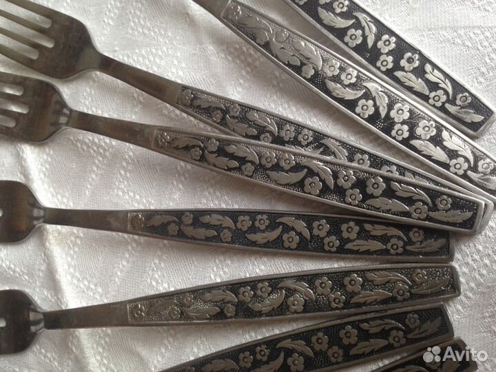 Салатники ракушки, вилки