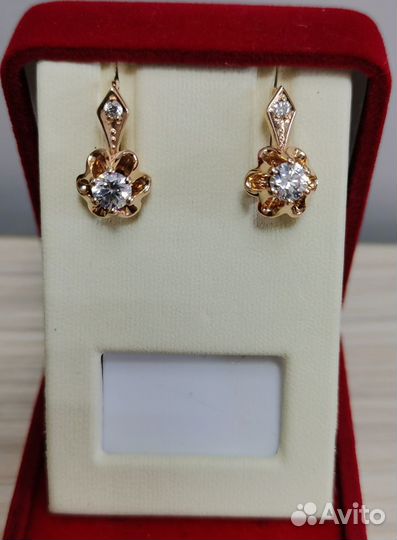 Золотые серьги проба 585 Арт.002503340122