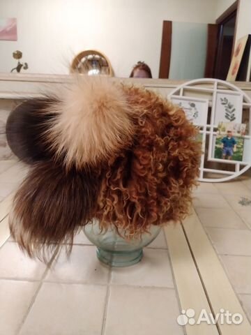 Шапка из нат. меха винтажная