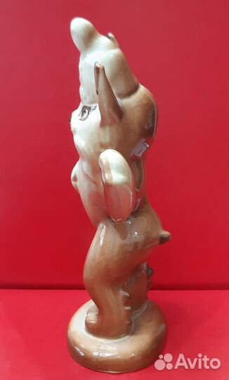 Фарфоровая статуэтка талисман Рысенок Пермь 1985 г