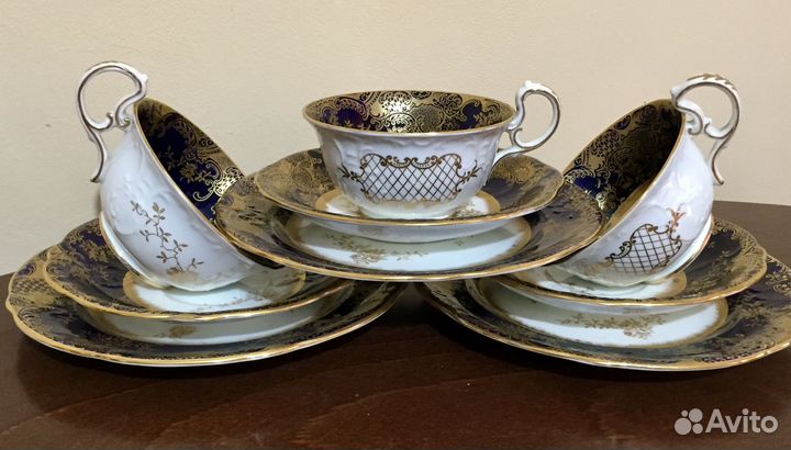 Роскошное чайное трио. Aynsley, Англия