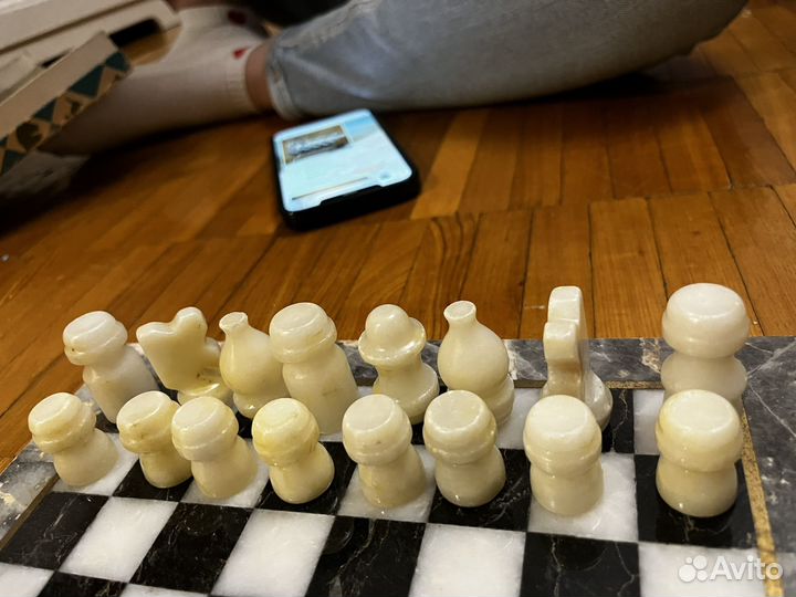 Шахматы из мрамора