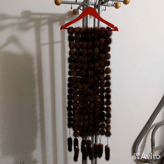 Шарф норковый натуральный новый