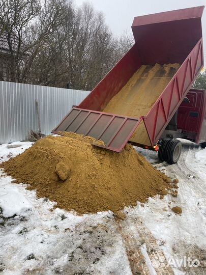 Песок карьерный с доставкой