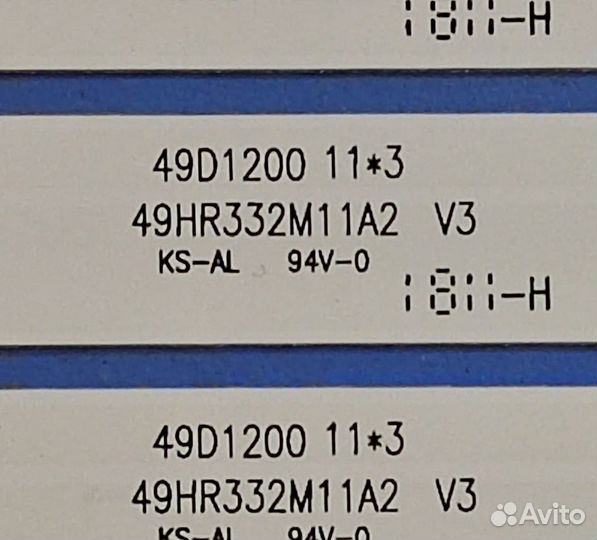 0353 Светодиодная подсветка 49HR332M11A2