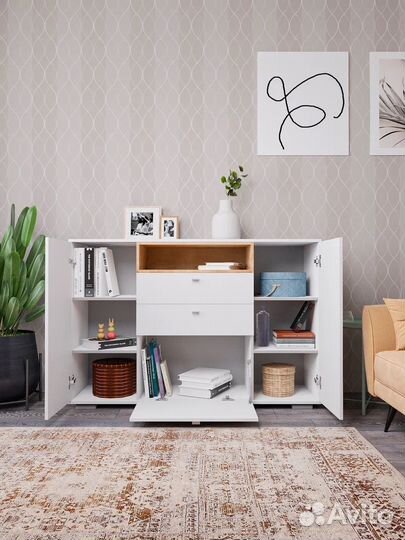 Комод большой белый к 303