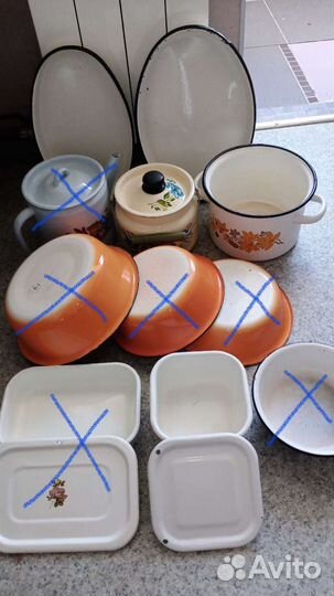 Посуда СССР эмалированная