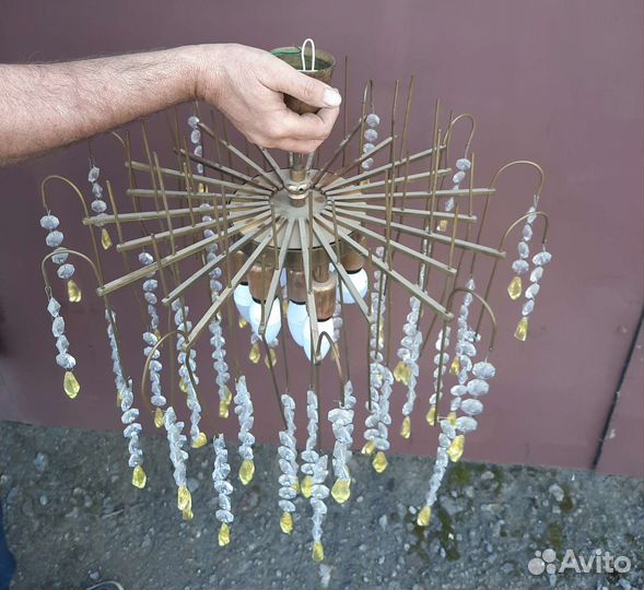 Люстра хрустальная винтажная