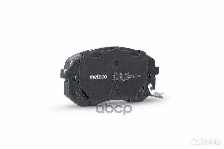 Колодки тормозные передние к-кт 3000-017 Metaco