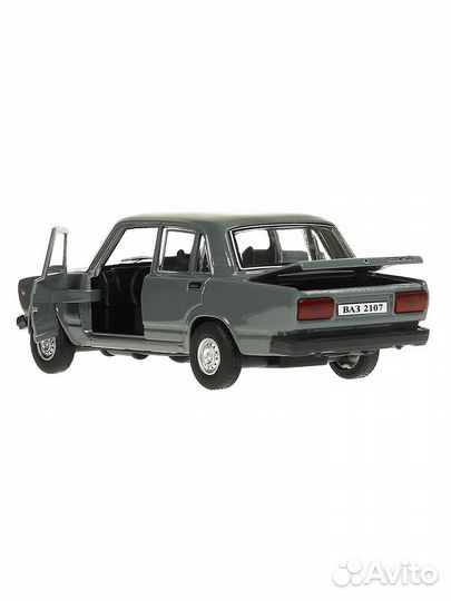 Машина ваз-2107 12 см мокрый асфальт металл инерция Технопарк 2107-12-GY