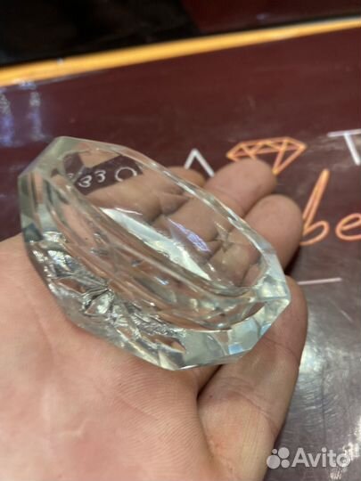 Солонка старинная стекло